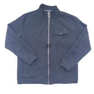 Original Waterproof Vintage Mens Jacket Zipup Waffle Black Size‎ Large